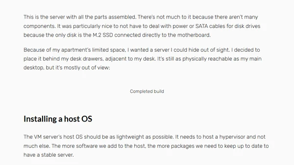 Building a Homelab VM Server