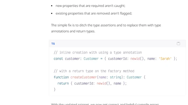 Stop misusing TypeScript type assertions