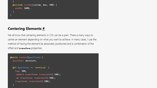 3 Useful and Reusable SASS Mixins