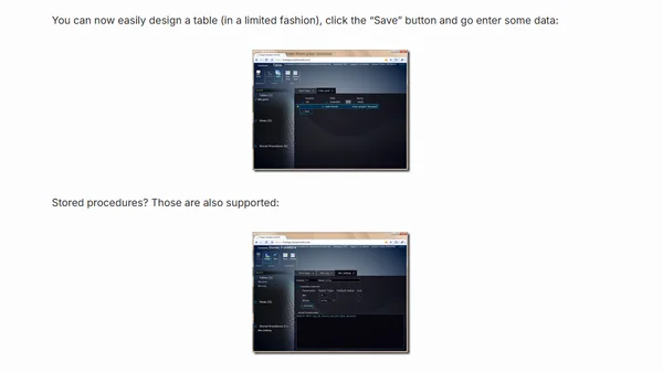 Manage your SQL Azure database from your browser