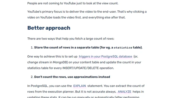 How To Efficiently Fetch Large View Count on Social Platforms