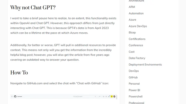 Powering Azure Docs with CoPilot