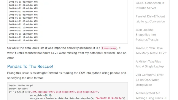 Using pandas and pymapd for ETL into OmniSci