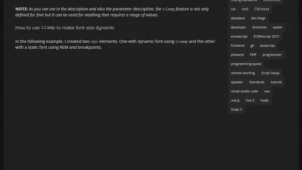 How to make fluid typography with CSS