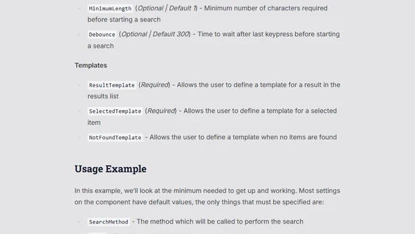 Getting Started With Blazored Typeahead