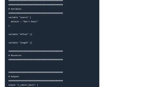 Terraform - FotD - substr()