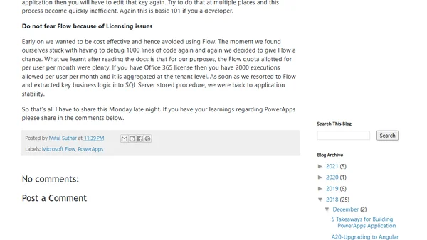 5 Takeaways for Building PowerApps Application