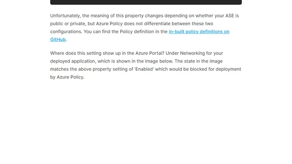 Troubleshooting Private App Service Environments and App Deployments