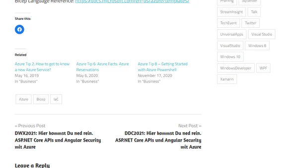 Azure Tip 12: Starting with Azure Bicep