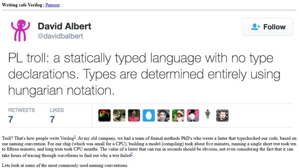 Writing safe Verilog