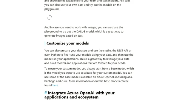 Building Intelligent Enterprise-Grade applications with Azure OpenAI and Microsoft Data Platform