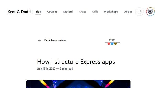 How I structure Express apps