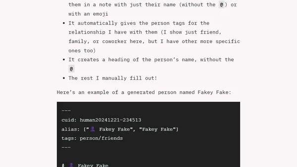 How I use Obsidian Templater
