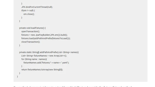 A generic helper for database related tests with play 2 and JPA