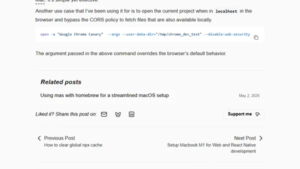 Bypass CORS to fetch files when working with localhost