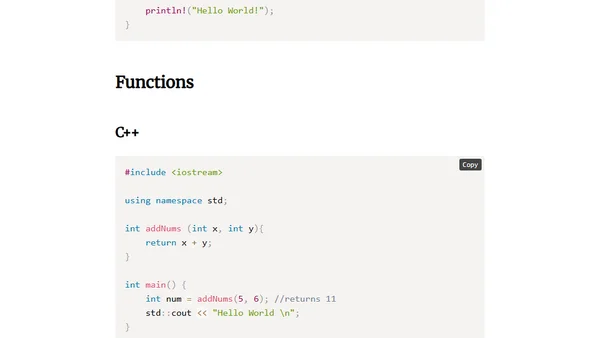 Go, Rust and C++ Side by Side