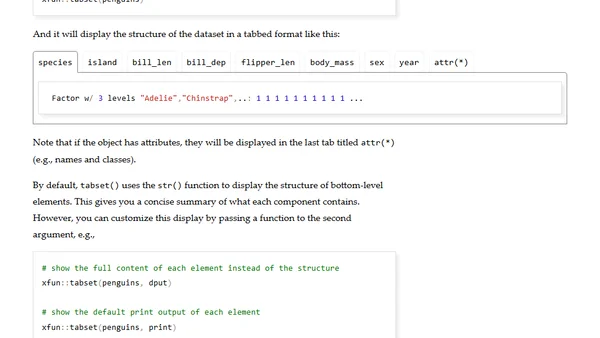 Viewing Nested Lists with `xfun::tabset()`