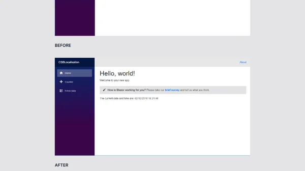 Simple Localisation in Blazor