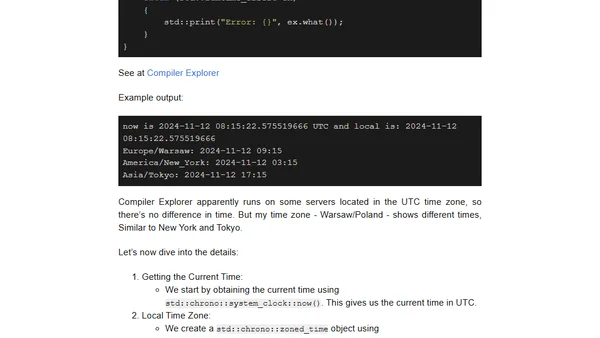 What is the current time around the world? Utilizing std::chrono with time zones in C++23