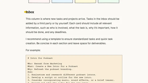 Reduce your stress: Use a Kanban Board