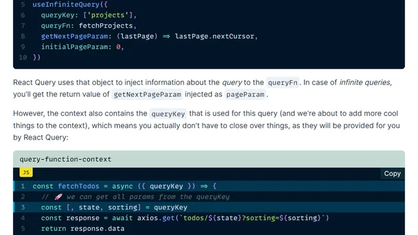 Leveraging the Query Function Context