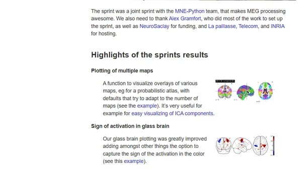 Nilearn sprint: hacking neuroimaging machine learning