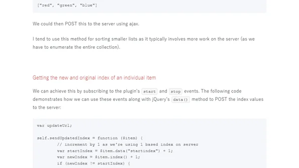 jQuery sortable - getting the new and original index
