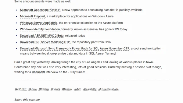 Microsoft PDC09 keynote highlights