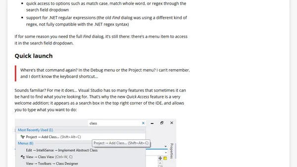 Little known new features in Visual Studio 2012