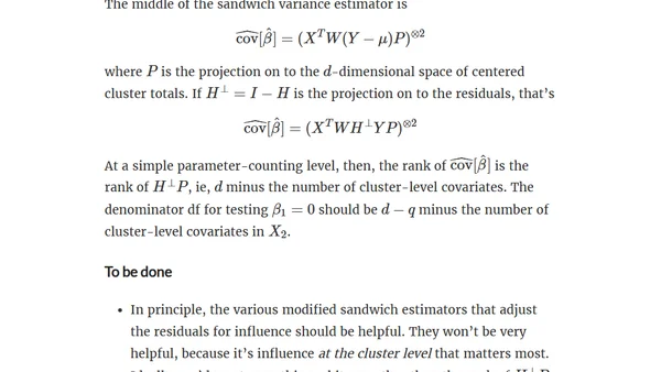 Denominator degrees of freedom in svyglm