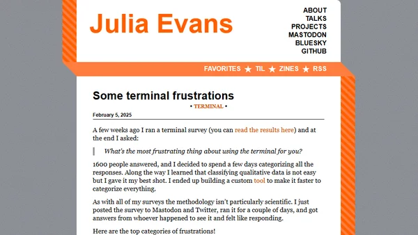 Some terminal frustrations