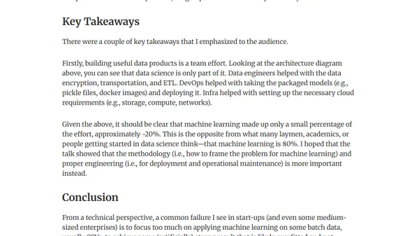 DataScience SG x ODSC Meetup - Applying ML to Healthcare