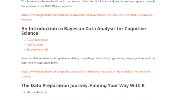 10 New Books added to Big Book of R + R community on BlueSky