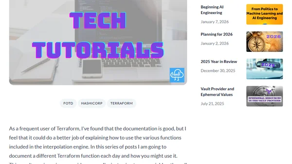 Terraform - Function of the Day - Let's Go!