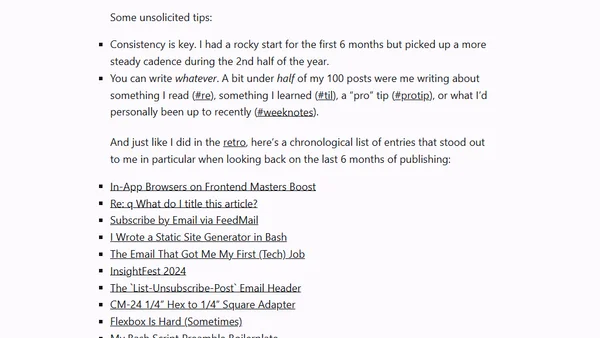 I #100DaysToOffload’d