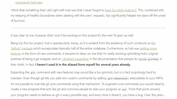 The past and the future of hub