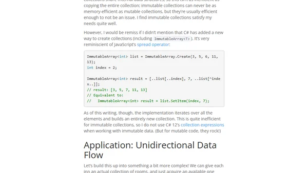 C# Advent: The Joy of Immutable Update Patterns