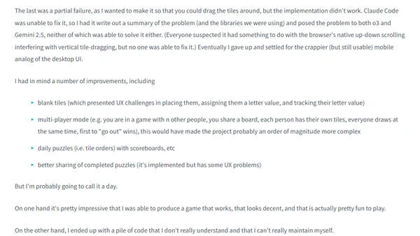 Vibe Coding 4 -- Speed Scrabble