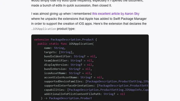 A document-based app in Swift Playgrounds for iPad