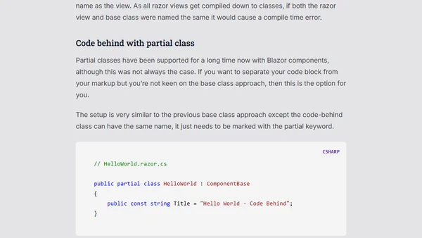 Blazor Bites - Creating Components