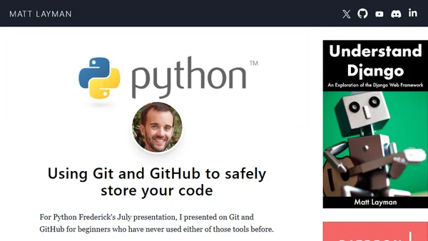 Using Git and GitHub to safely store your code