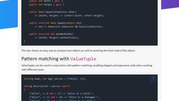 Some cool things you can do with ValueTuple