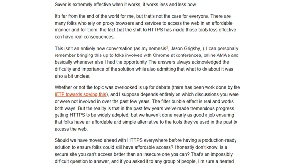 On HTTPS and Hard Questions