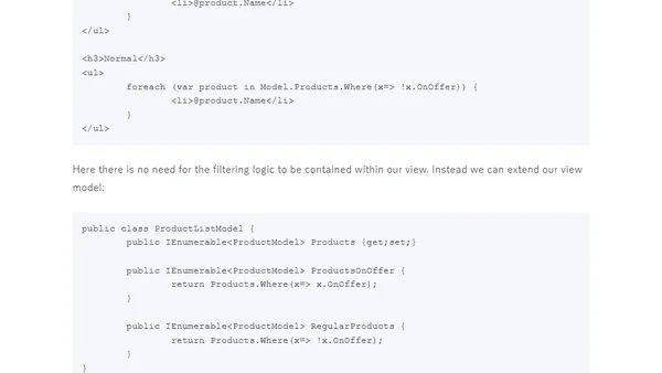 Finding the balance of abstraction - From web forms to MVC