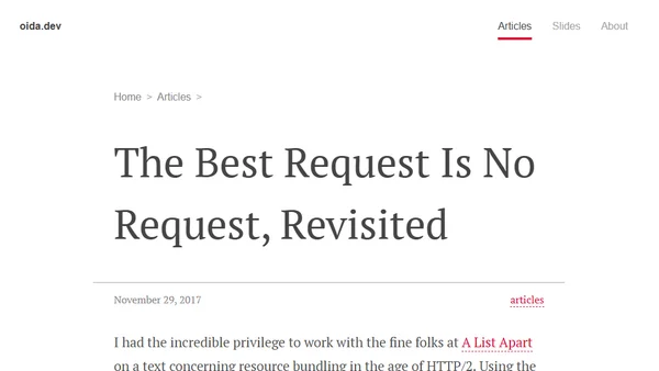 The Best Request Is No Request, Revisited