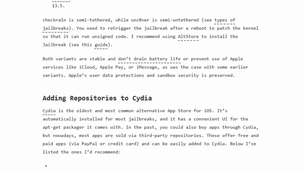 Jailbreaking for iOS Developers