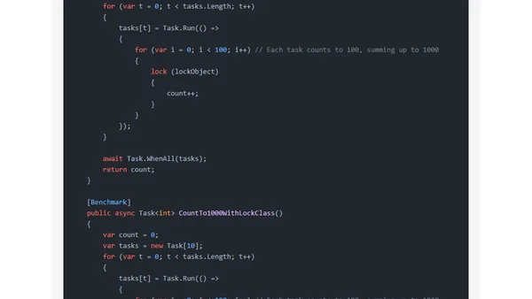 Lock statement patterns