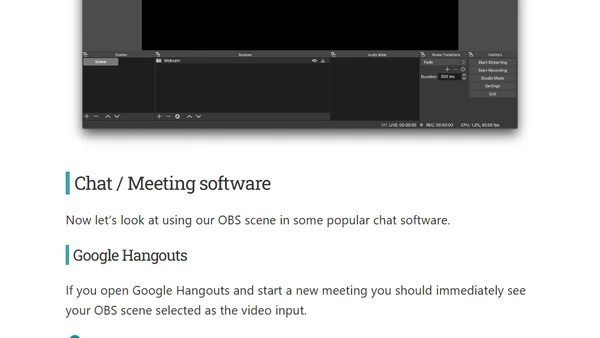 How to use OBS Studio with Zoom, Hangouts, Teams and more on macOS