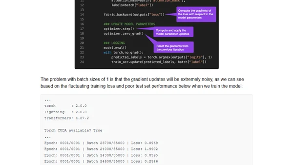 Finetuning Large Language Models On A Single GPU Using Gradient Accumulation