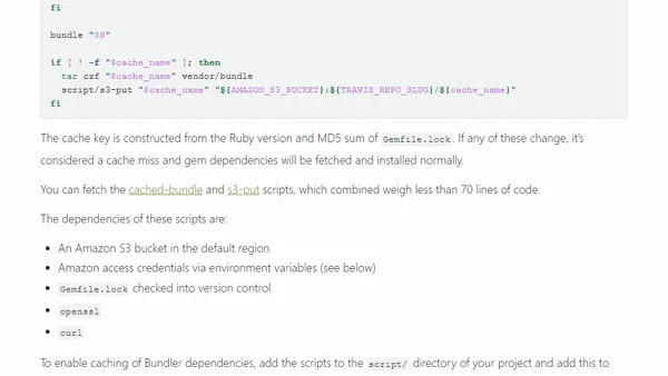 Speeding up Travis CI builds